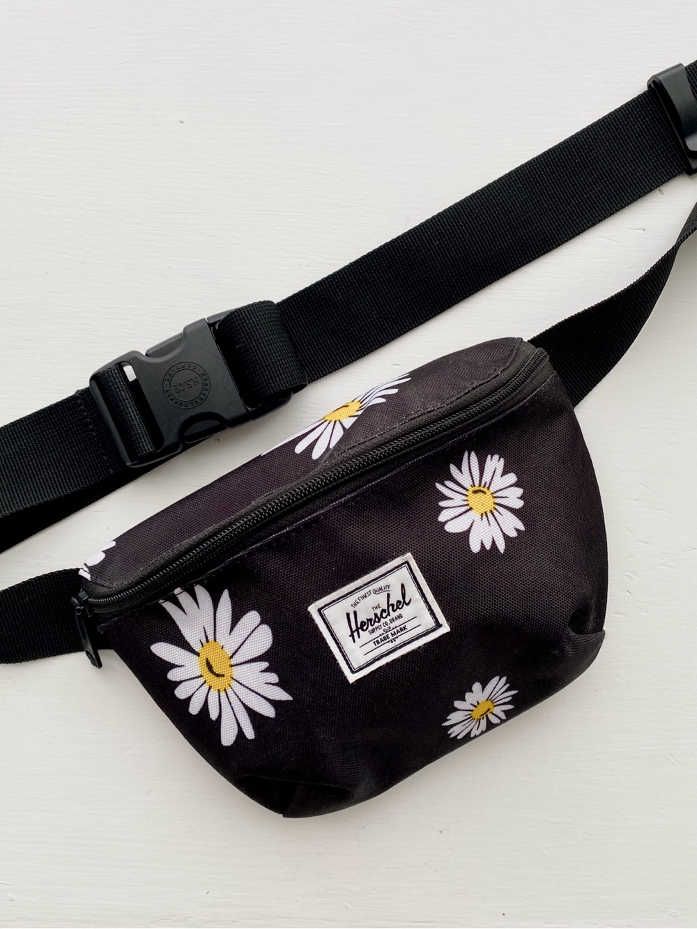 Herschel Supply Company Black Daisy Print Waist Pack